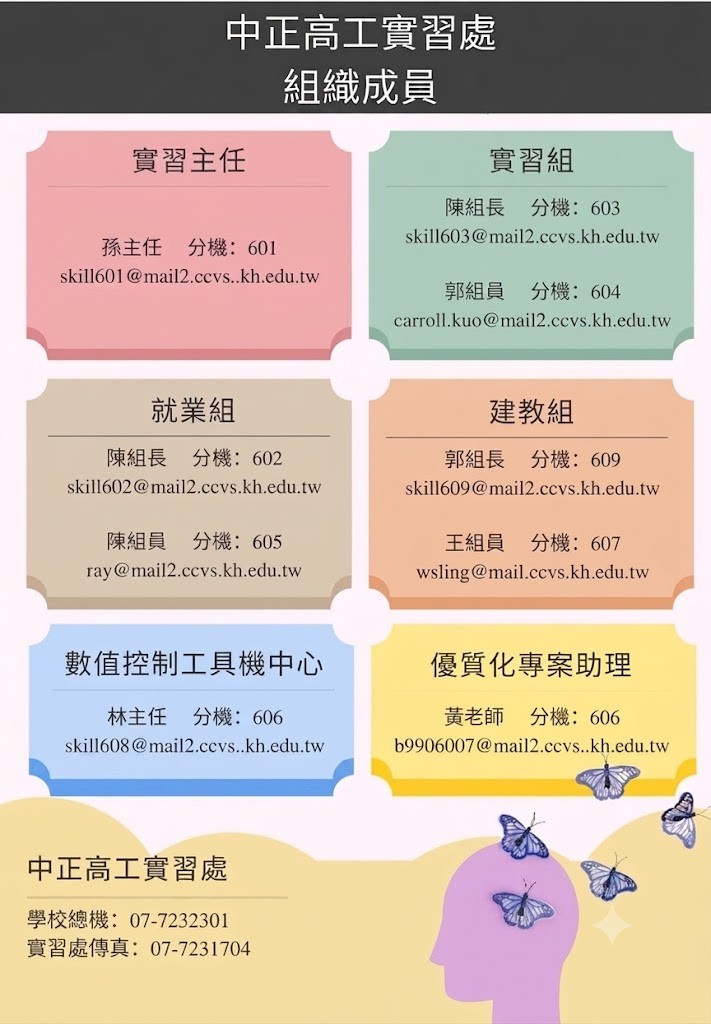 115學年實習處組織成員