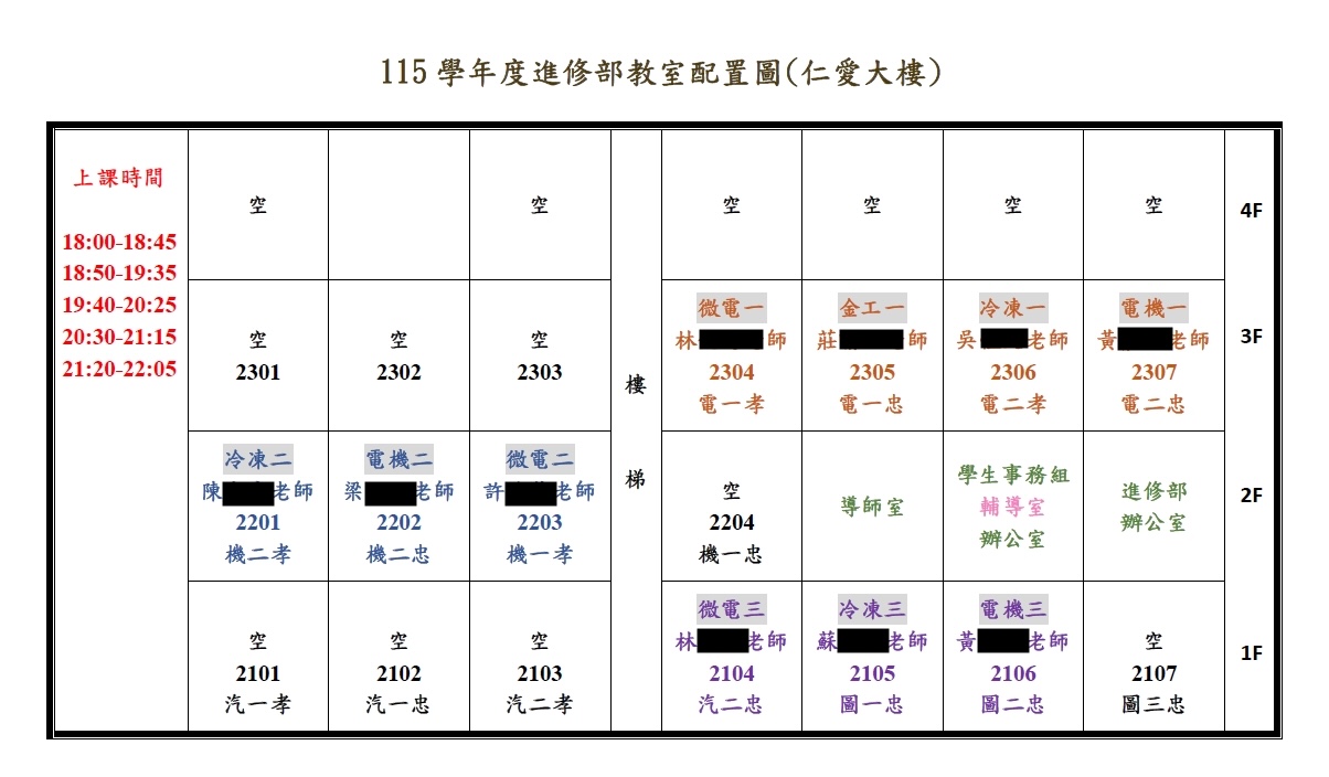 115進校教室位置圖